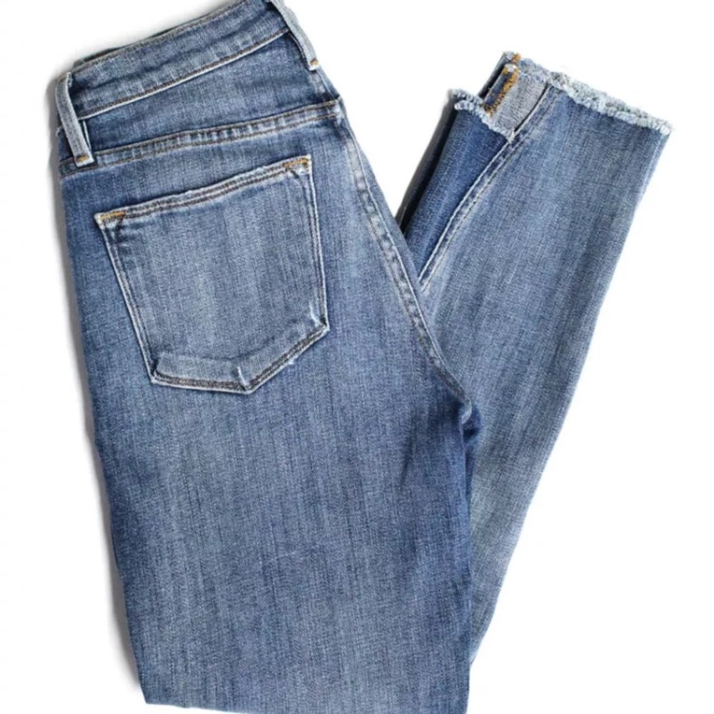 Frame High Rise Straight Leg Le High Jeans Size 25